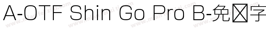 A-OTF Shin Go Pro B字体转换